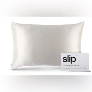 SLIP WHITE QUEEN ZIPPERED PILLOWCASE